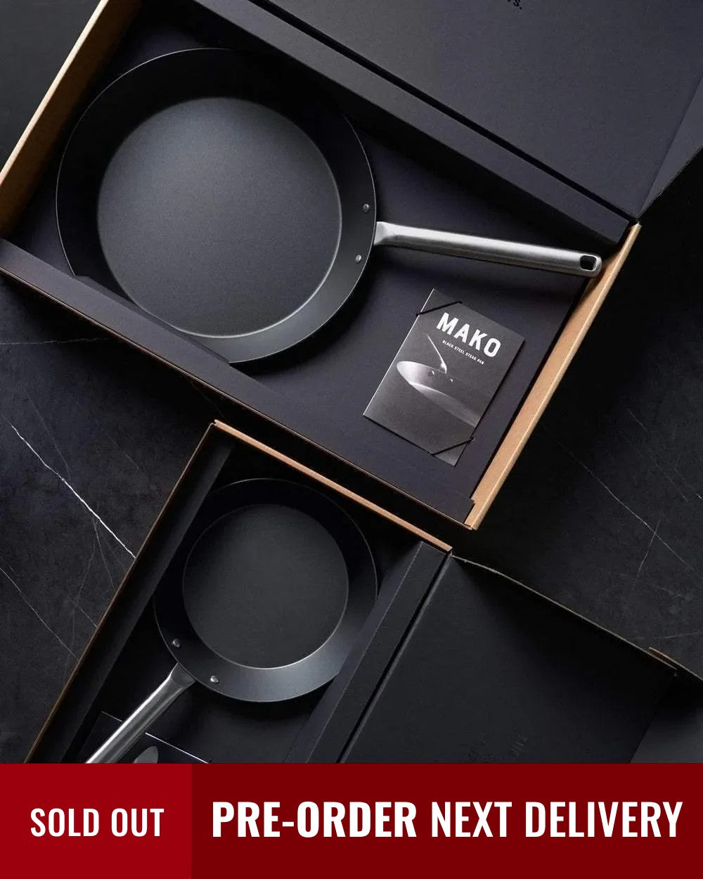 MAKO - Black Steel Steak Pan Set (PRE-ORDER) CookDineHost