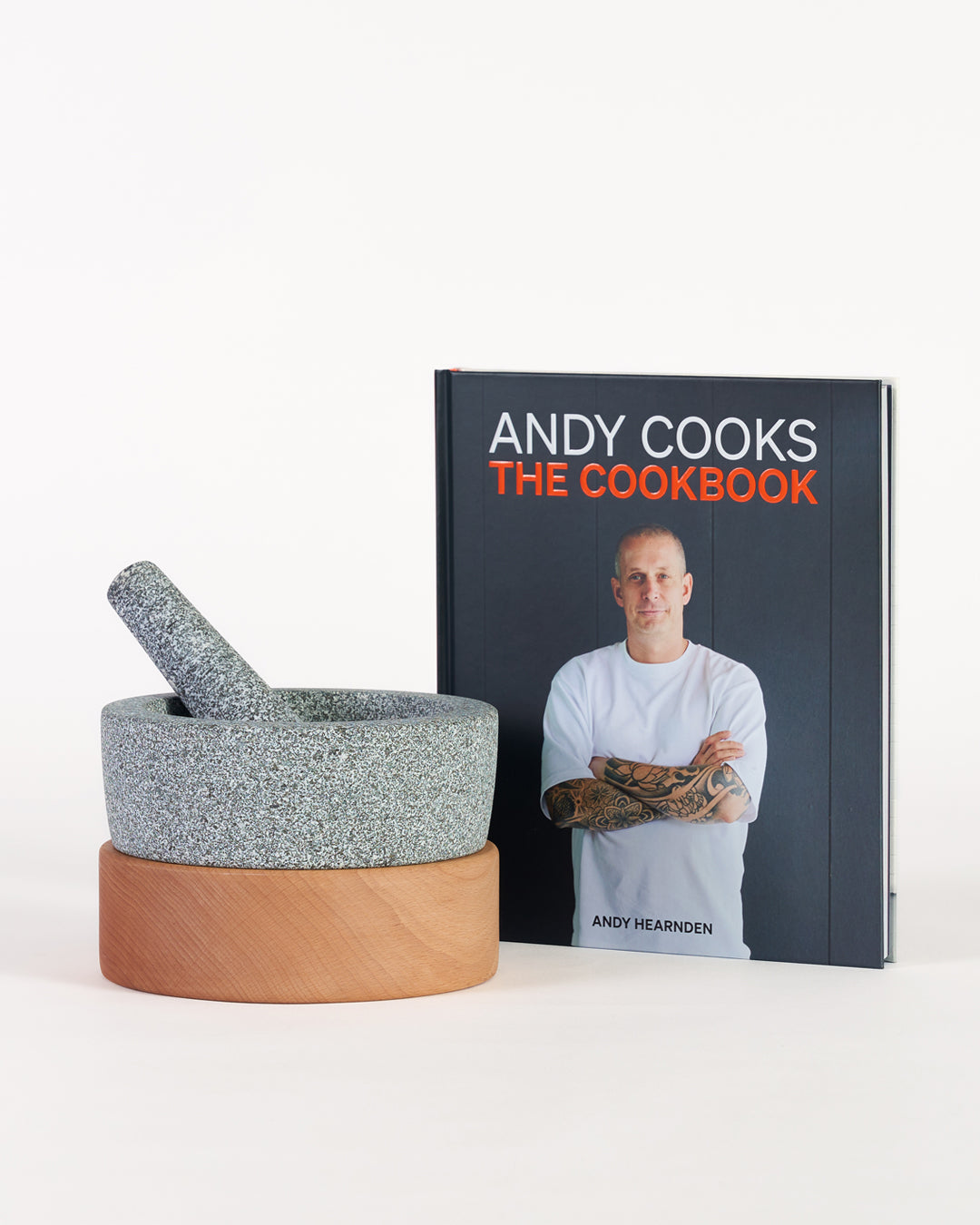 ANDY COOKS : THE COOKBOOK & Mortar and Pestle - CookDineHost