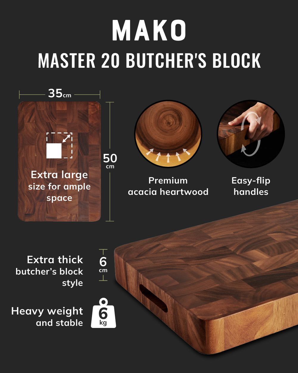 MAKO Butcher's Block + Free Mini Sear + Free shipping - CookDineHost