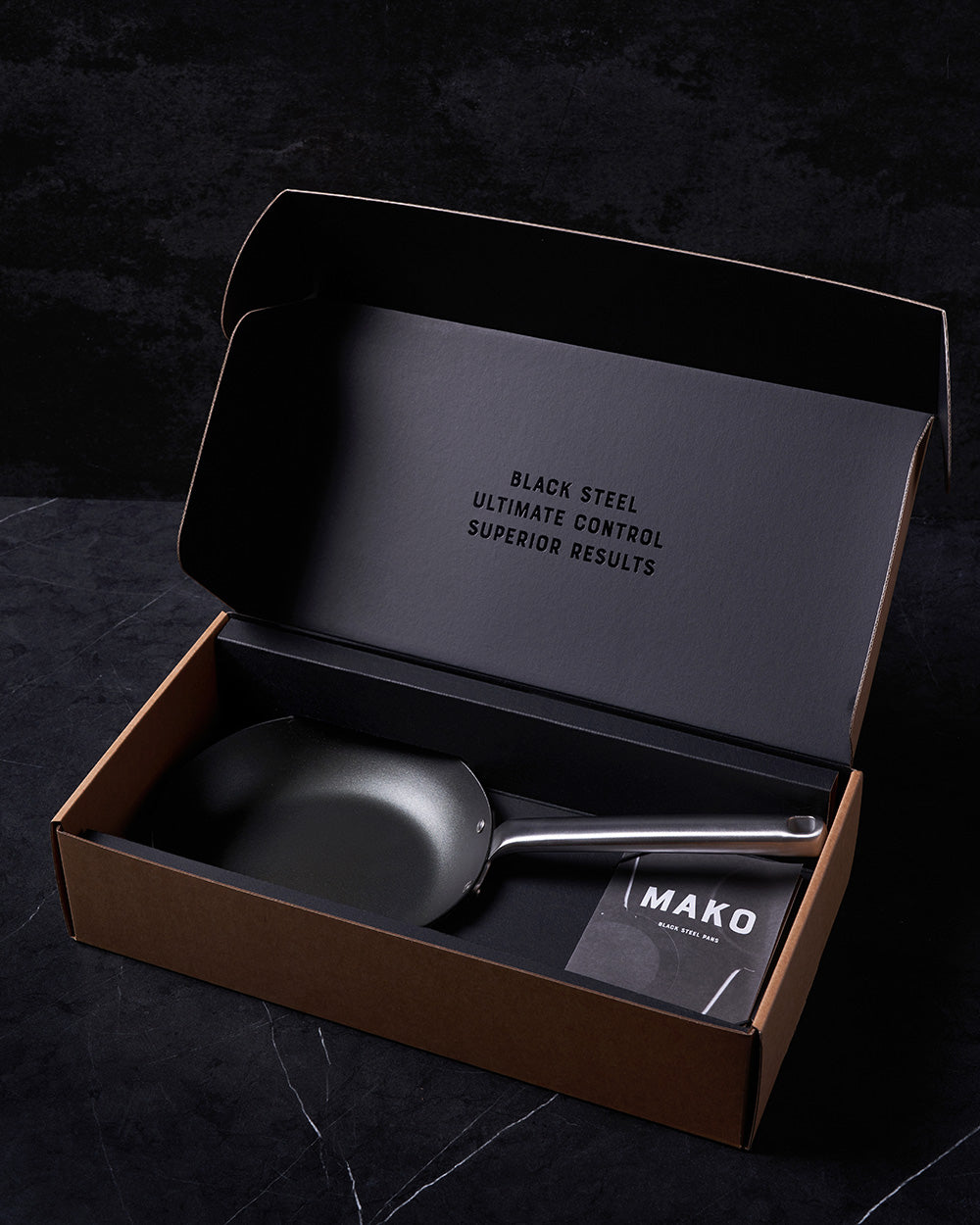 MAKO Black Steel 20cm Frying Pan - CookDineHost