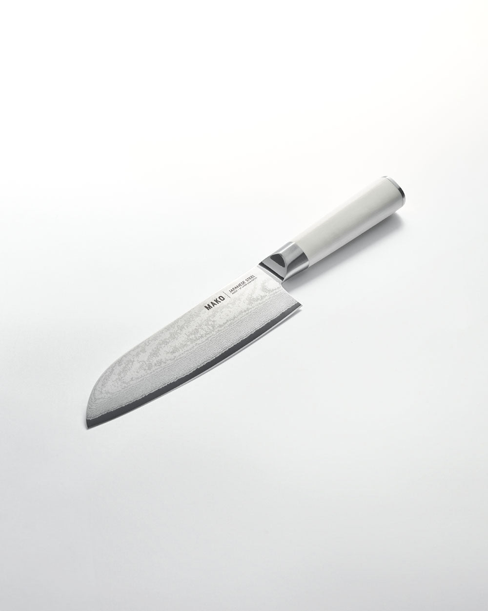 MAKO Japanese Steel Cream 7″ Santoku Knife - CookDineHost