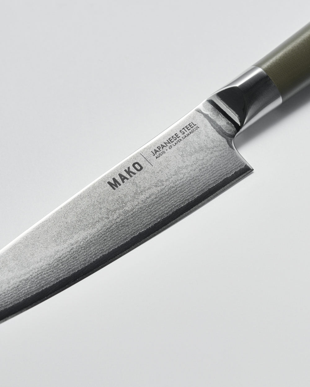 MAKO Japanese Steel Olive Green 5″ Utility Knife - CookDineHost