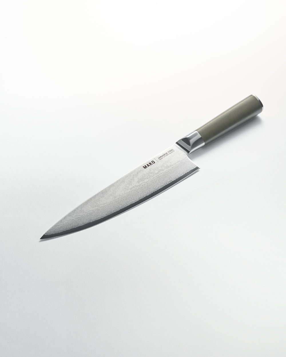 MAKO Japanese Steel Olive Green 8″ Chef Knife - CookDineHost