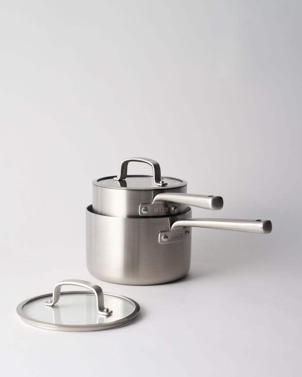 10020_S8006: MAKO Genius 5-Ply 18cm Saucepan with Lid Saucepan by MAKO - only available at CookDineHost