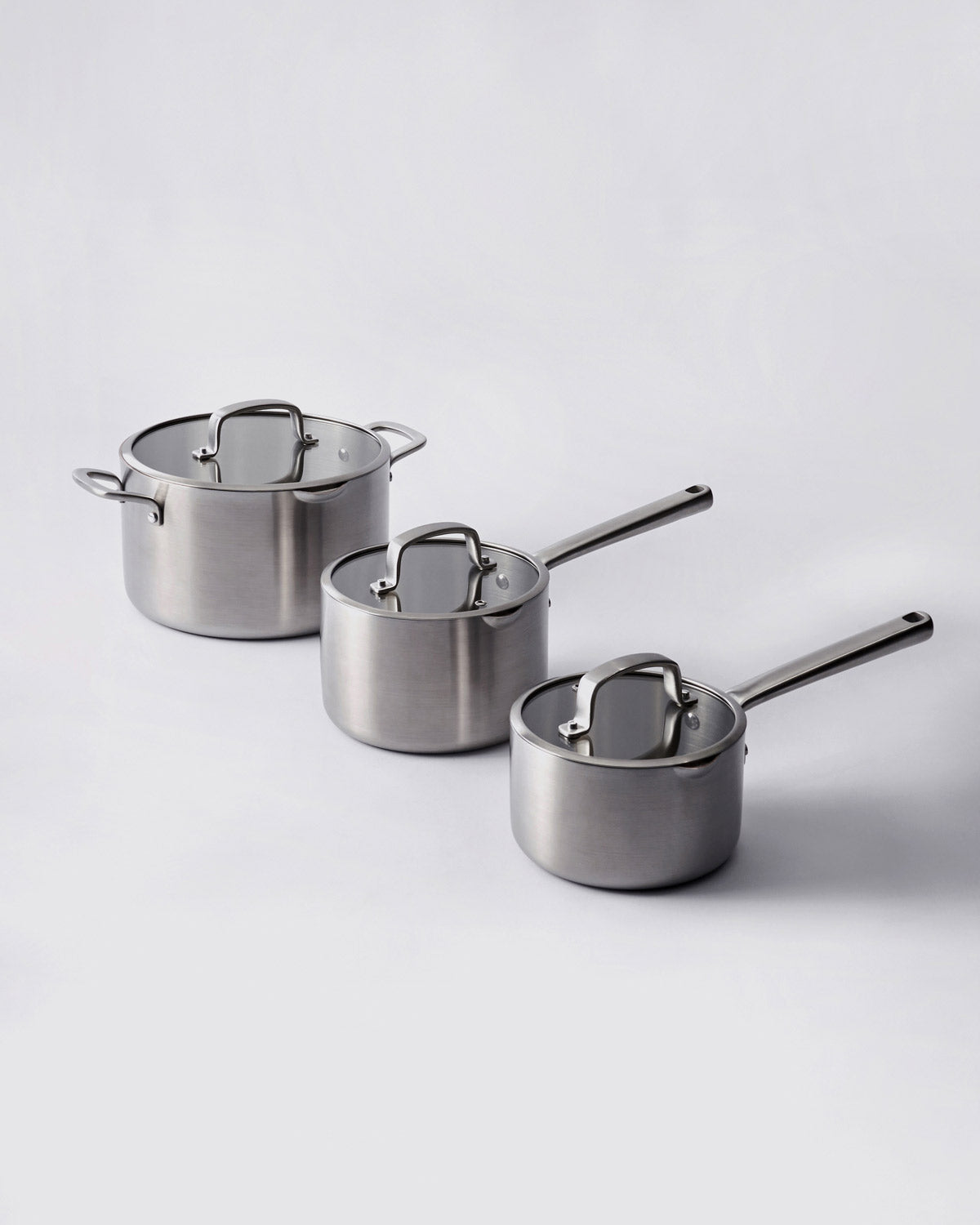 MAKO Genius 5-Ply Saucepan Set (3-piece) - CookDineHost