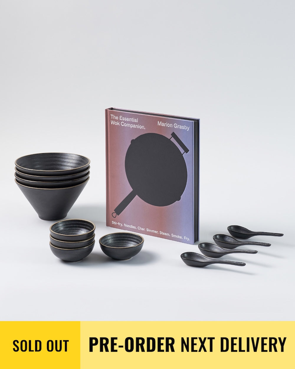 Wok Companion Cookbook & Noodle Bowl Set - CookDineHost