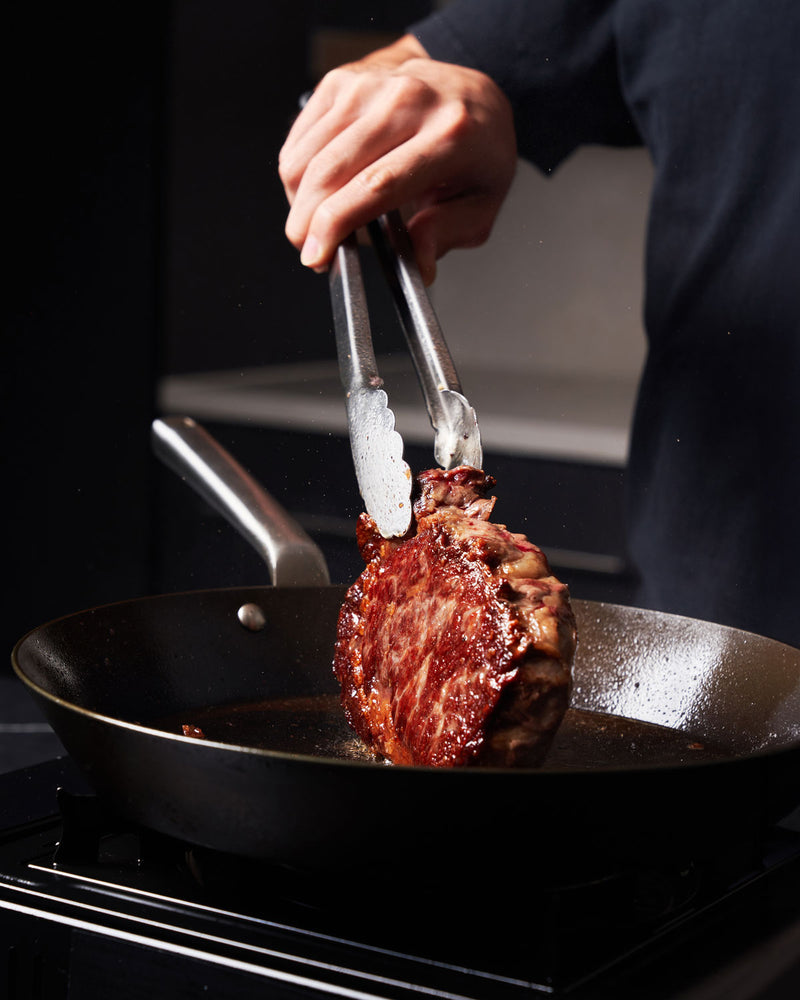 Seared Steak with Miso Butter Mash and Mushrooms
